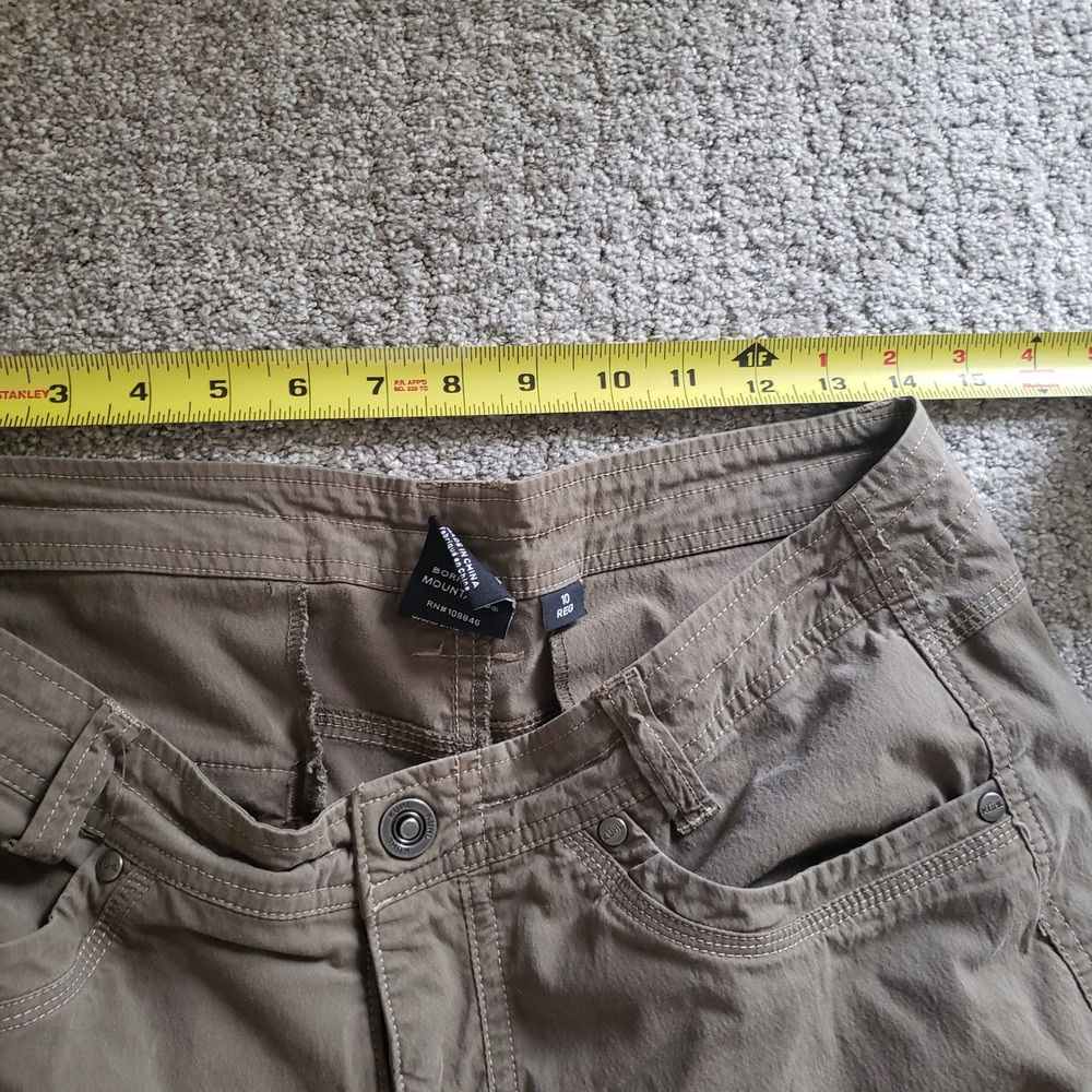 Kuhl Roll Up Convertible Cargo Pants Hiking Travel Outdoor Olive Green Size 10 - Picture 6 of 13
